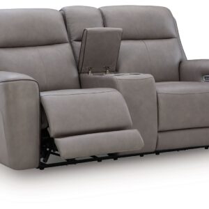 5Z-Comfort - Relaxation - Coin - Power Reclining Loveseat with Console / Adj Headrest