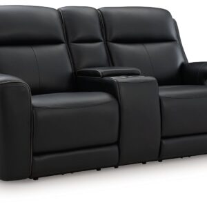 5Z-Comfort - Relaxation - Onyx - Power Recline Loveseat / Console / Adjustable Headrest