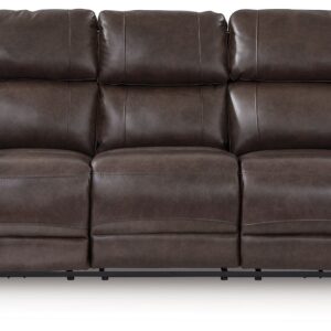 Crossplex - Smoke - Power Recline Sofa With Adjustable Headrest