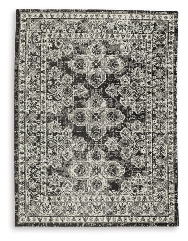 Glennisman - Black / Gray / Ivory - Large Rug