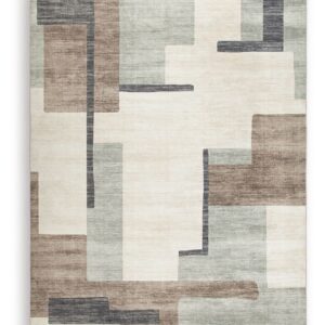 Larkport - Cream / Brown / Gray - Washable Large Rug