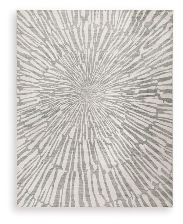 Verland - Gray / White - Washable Large Rug