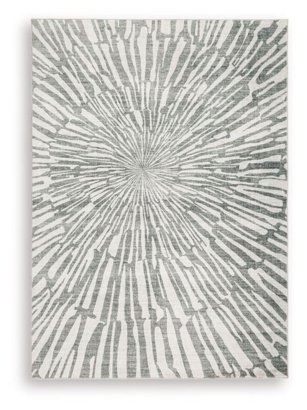 Verland - Gray / White - Washable Medium Rug