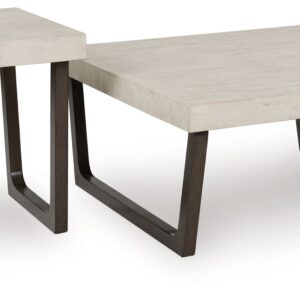 Westenfort - Espresso / Gray - Occasional Table Set (Set of 2)