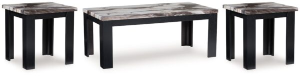 Jazmore - Dark Brown - Occasional Table Set (Set of 3)