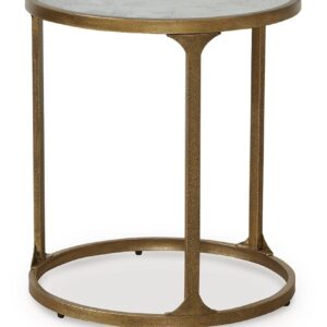 Korajane - Antique Gold - Round End Table