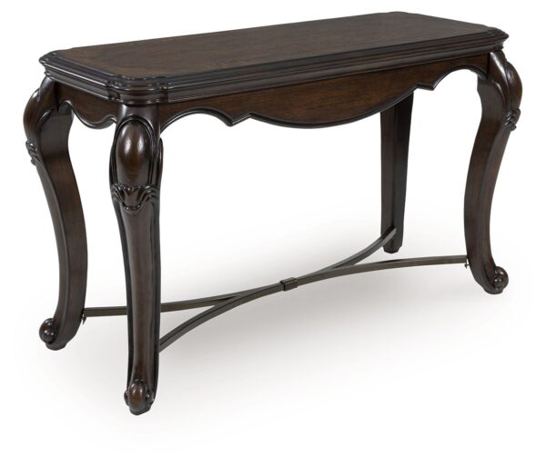 Maylee - Dark Brown - Sofa Table With Cabriole Legs
