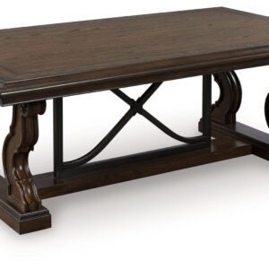 Maylee - Dark Brown - Rectangular Cocktail Table