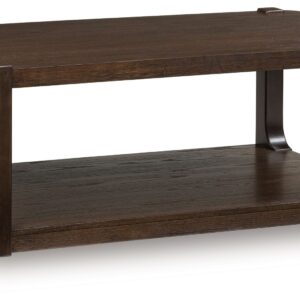 Breckington - Dark Brown - Rectangle Cocktail Table