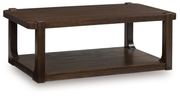 Breckington - Dark Brown - Rectangle Cocktail Table