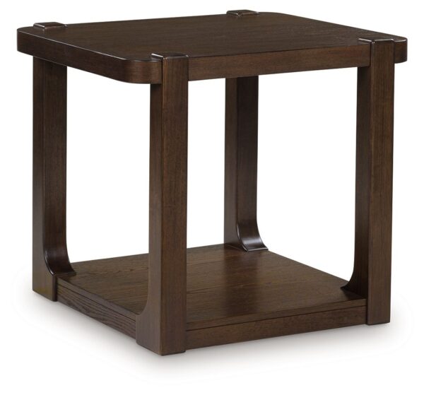 Breckington - Dark Brown - Rectangular End Table