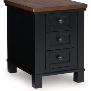Wildenauer - Brown / Black - Chair Side End Table