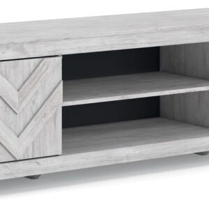 Cayboni - Whitewash - LG TV Stand With Fireplace Option