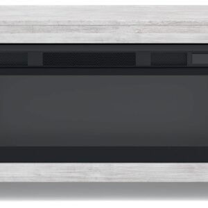 Cayboni - Whitewash - 71" TV Stand With Electric Fireplace