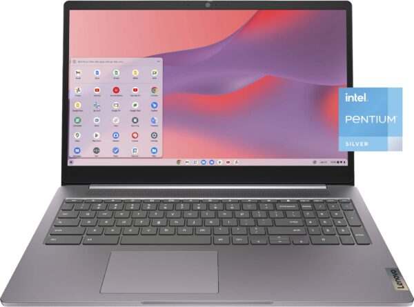 Lenovo - IdeaPad 3i Chromebook Laptop - 15.6" Full HD Touch Screen - Pentium Silver N6000 - 8GB Memory - 128GB SSD - Arctic Grey