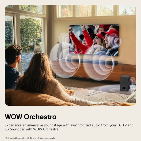 LG - 2.1-Channel S40T Soundbar with Wireless Subwoofer and Bluetooth Connectivity - Black