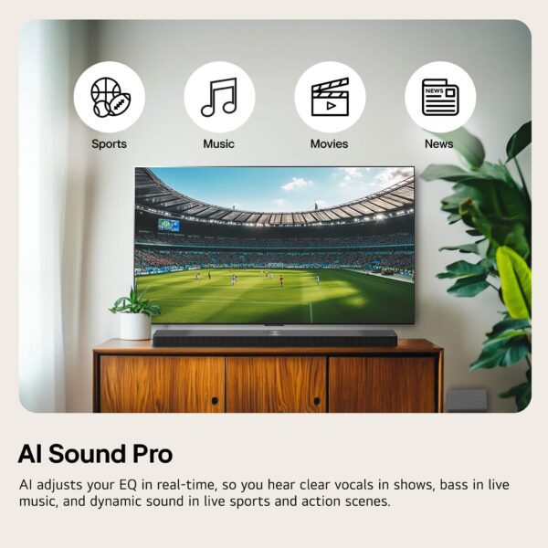 LG - 2.0-Channel S20A Soundbar with Built-in Woofer, DTS Digital Surround, Bluetooth Connectivity, WOW Orchestra - Black